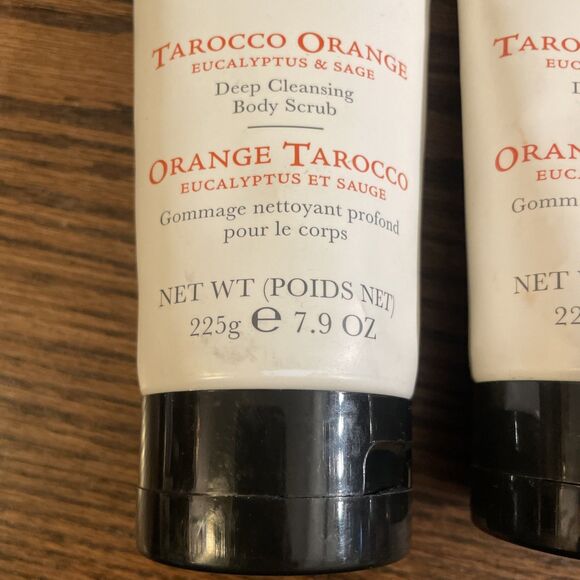 Crabtree & Evelyn Tarocco Orange Deep Cleansing Body Scrub 7.9 oz/ea SEALED X 2 - Picture 2 of 3